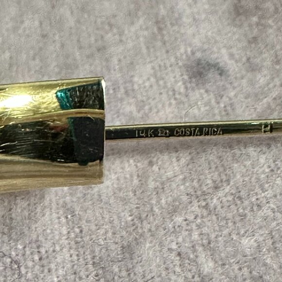 Solid 14 KT Gold 8mm Wide Bangle Bracelet - Picture 5 of 10